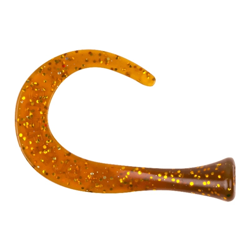 Strike Pro Guppie Tail DS 3 Curly - Motoroil Glitter