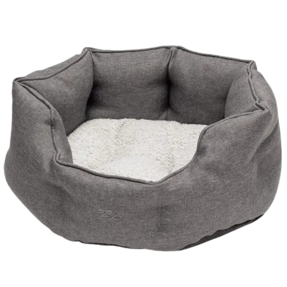 Hundeseng Mjukis Lysegrå M