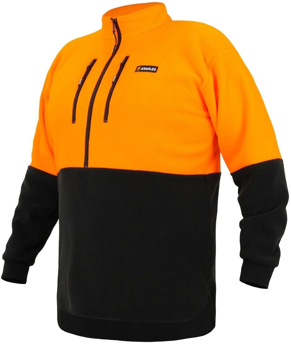 Hi-Vis Bush Shirt Blaze/Black
