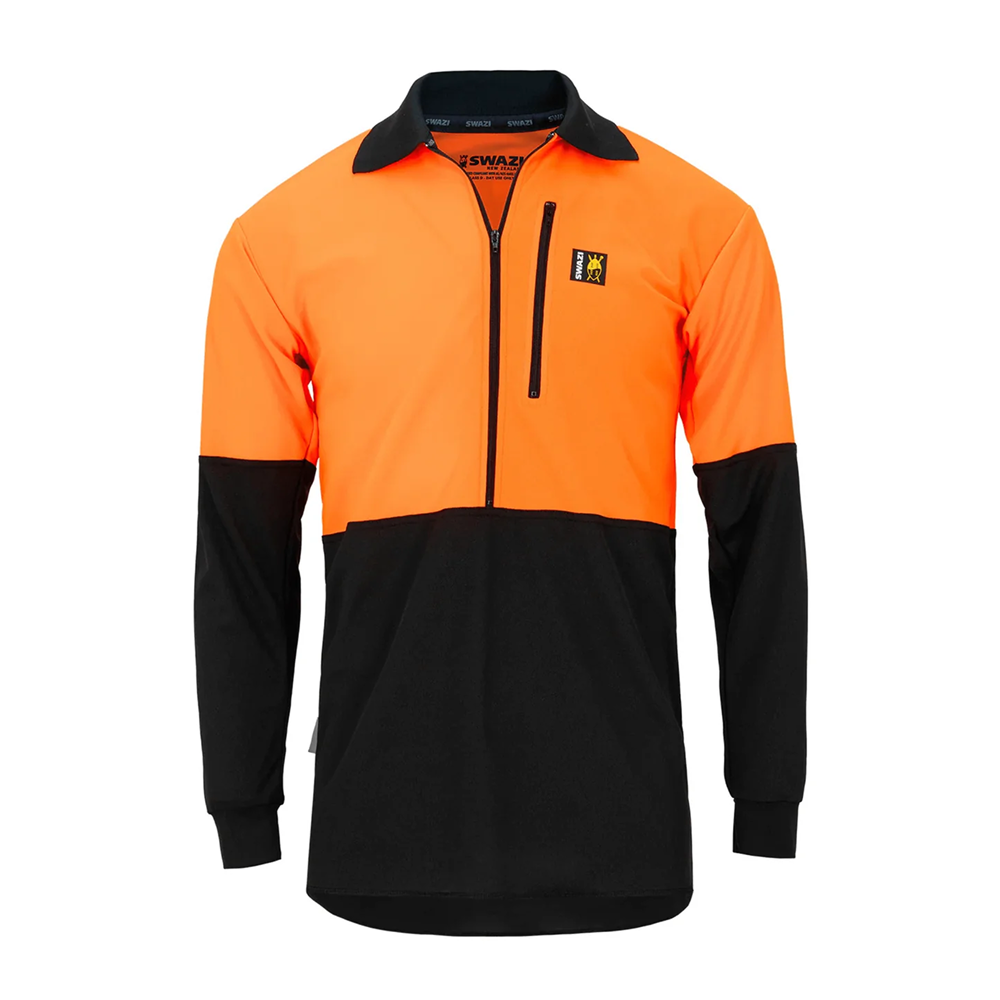 Hi-Vis Climb-Max Long Sleeve Shirt Blaze / Black