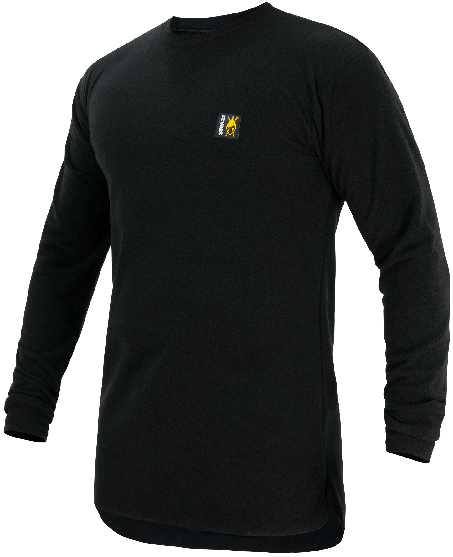 Long Sleeve Micro Top Black