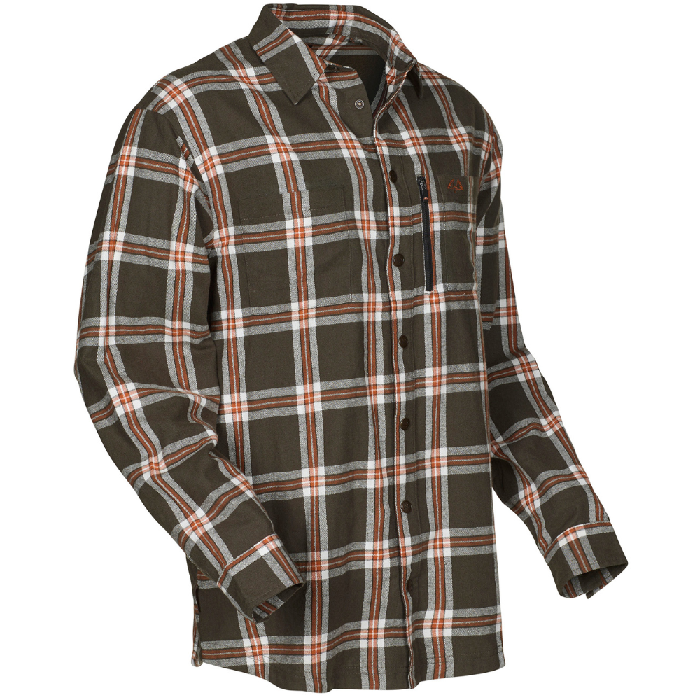M's Crest Cotton Shirt Green