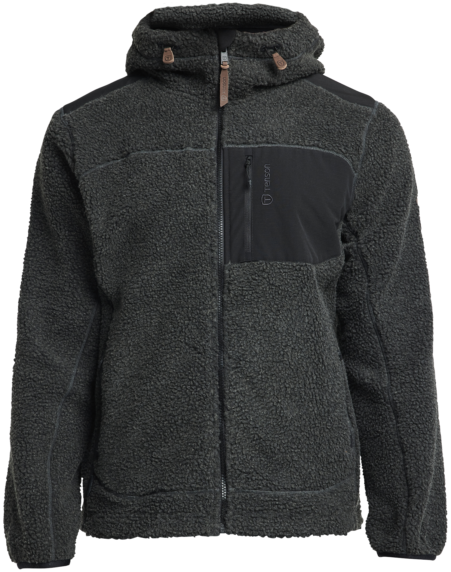M's Himalaya Teddy Fleece Hood Pirate Black
