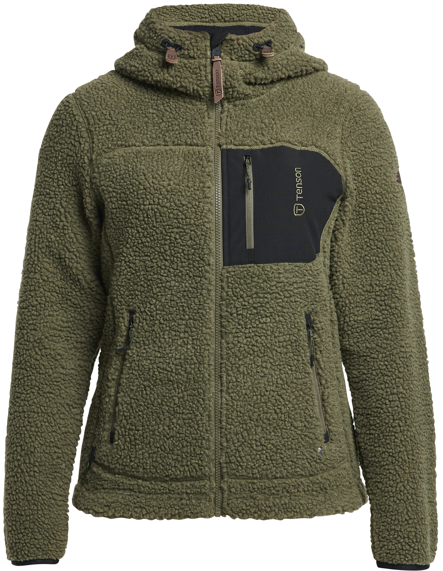 W's Himalaya Teddy Fleece Hood Grape leaf