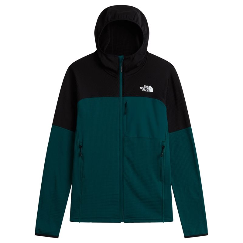 M Polartec Powergrid Stormgap Hoodie Pacific Teal/Tnf Black