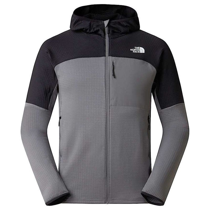 M Polartec Powergrid Stormgap Hoodie Smoked Pearl/Tnf Black