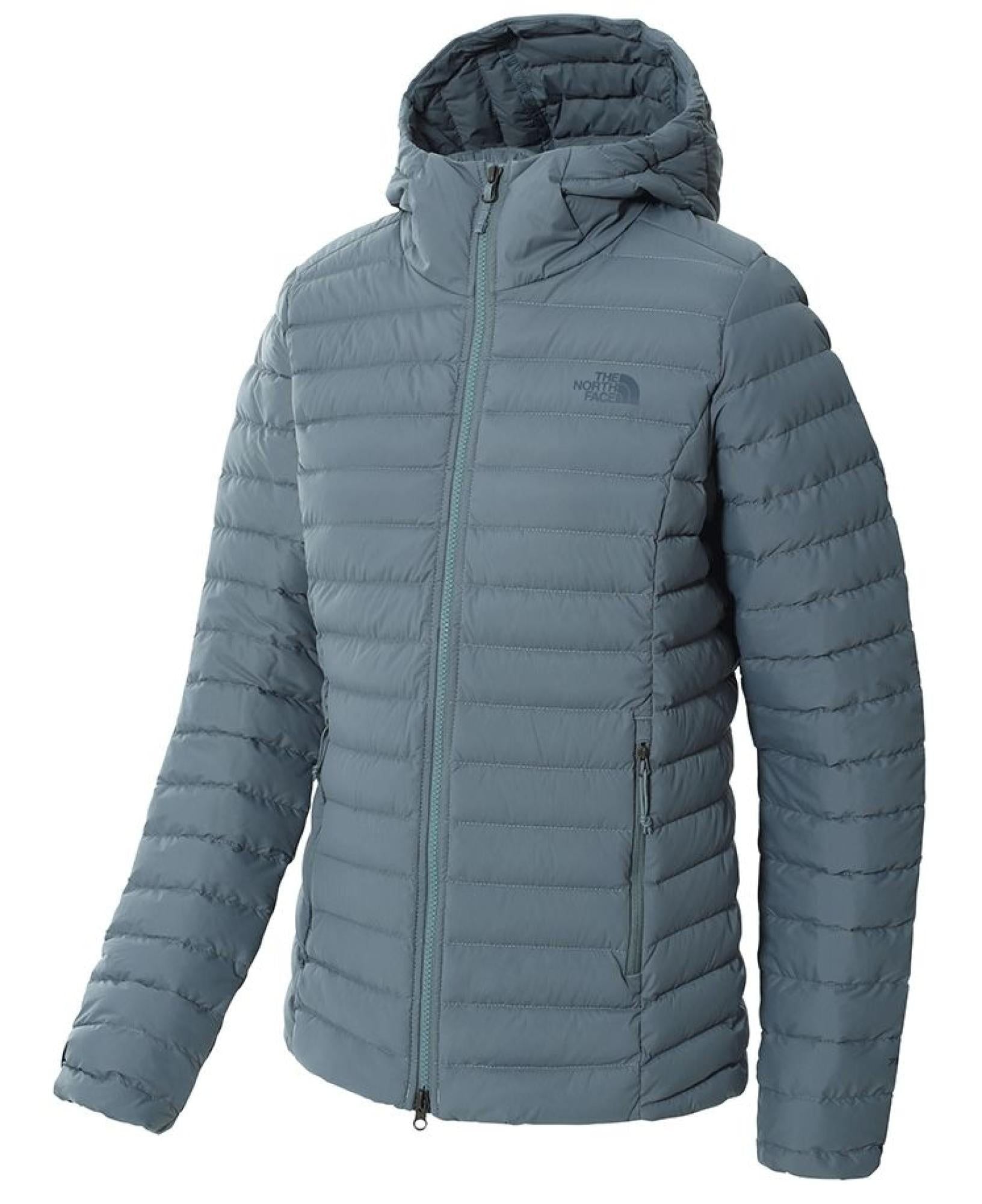 W Stretch Down Hoodie Goblin Blue