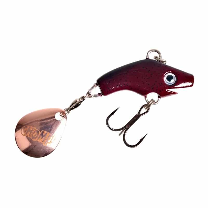 The Pig Jig Spin 15g - Motoroil Pepper - Copper