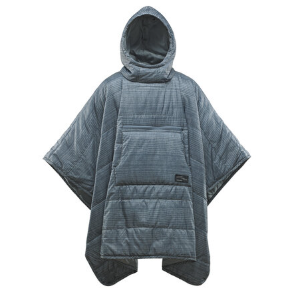 Honcho Poncho Bluewovenprint