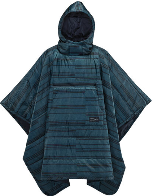 Honcho Poncho Print Blue