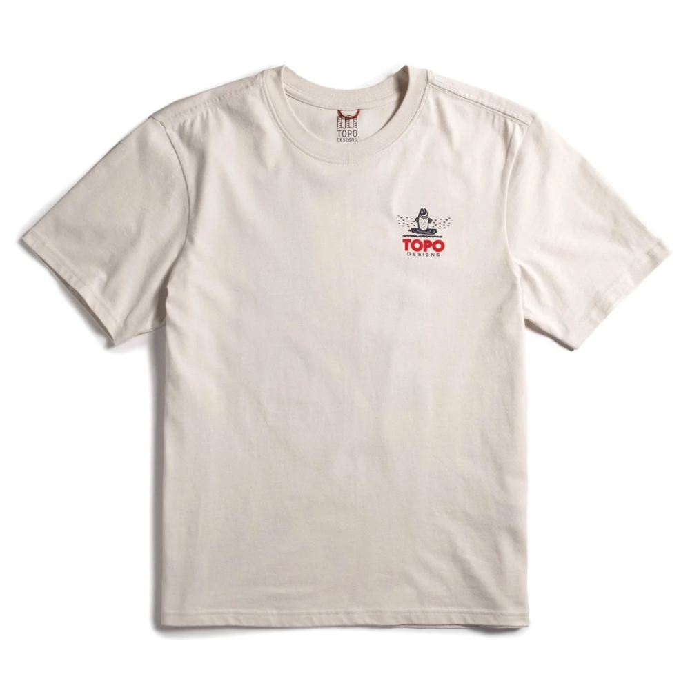 Mountain River Tee S/S M Bone White