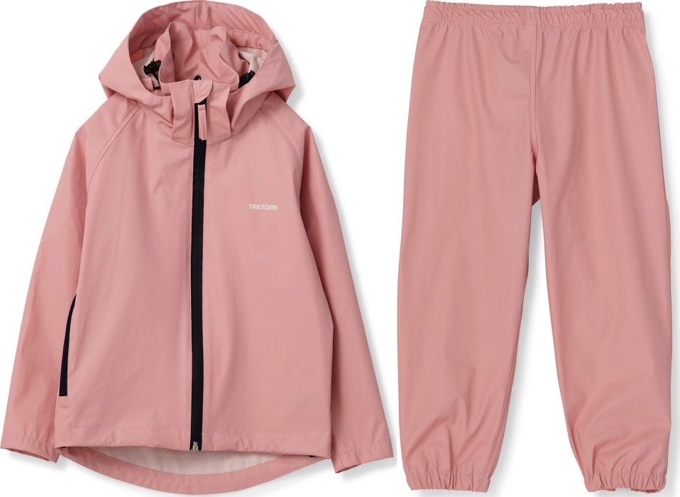Kids Packable Rainset Light Rose