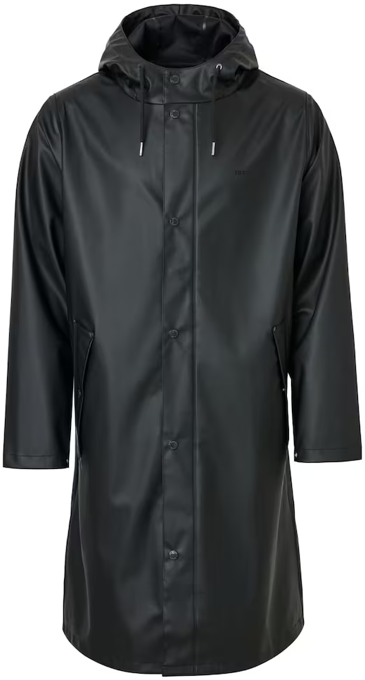 Wings Long Rain Jacket Jet Black