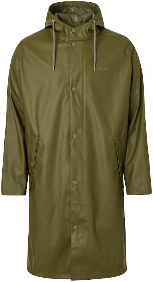 Wings Long Rain Jacket Olive Night