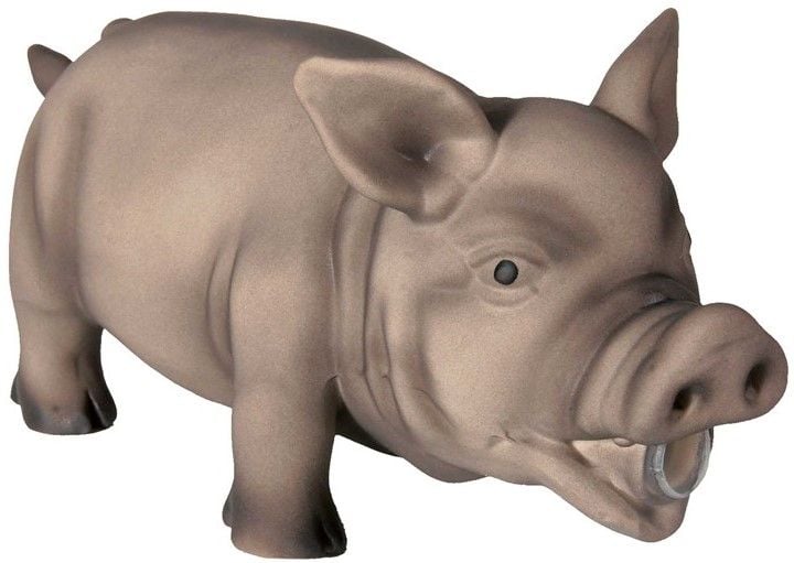 Latexgris med Originallyd 23 cm Grå