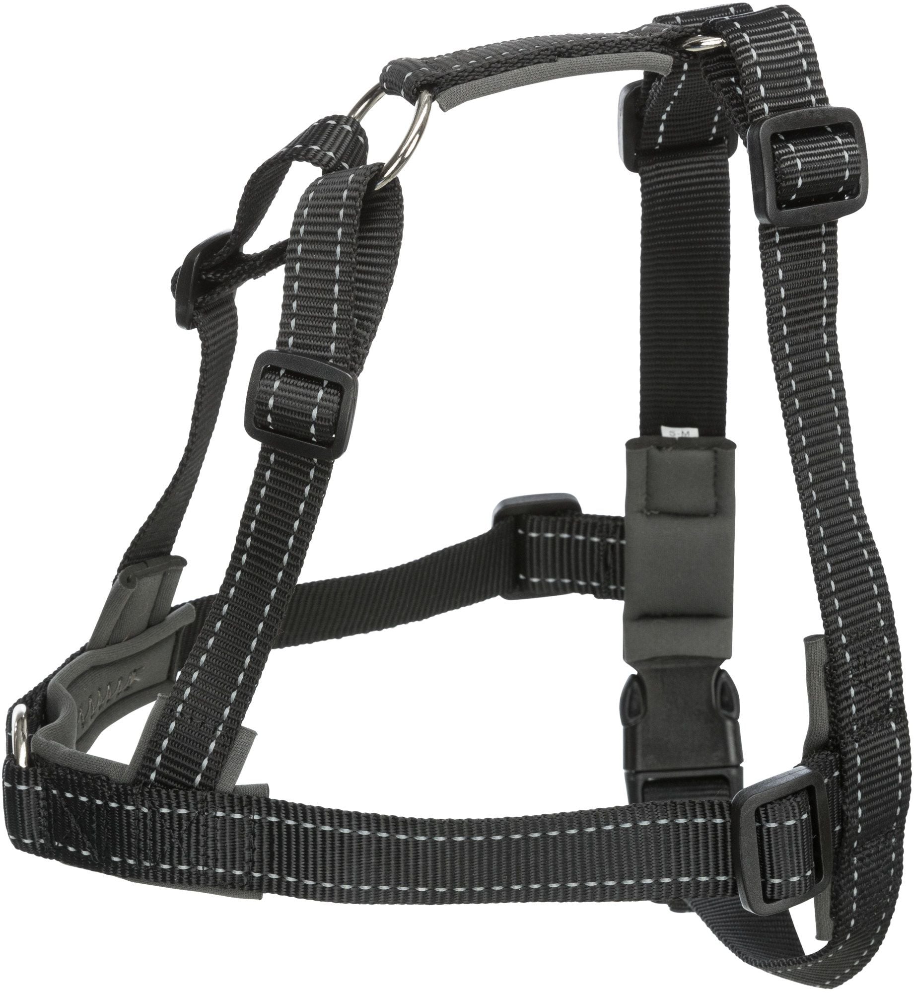 Lead'n'walk Soft Treningssele M-L 55-90 cm/25 mm Svart