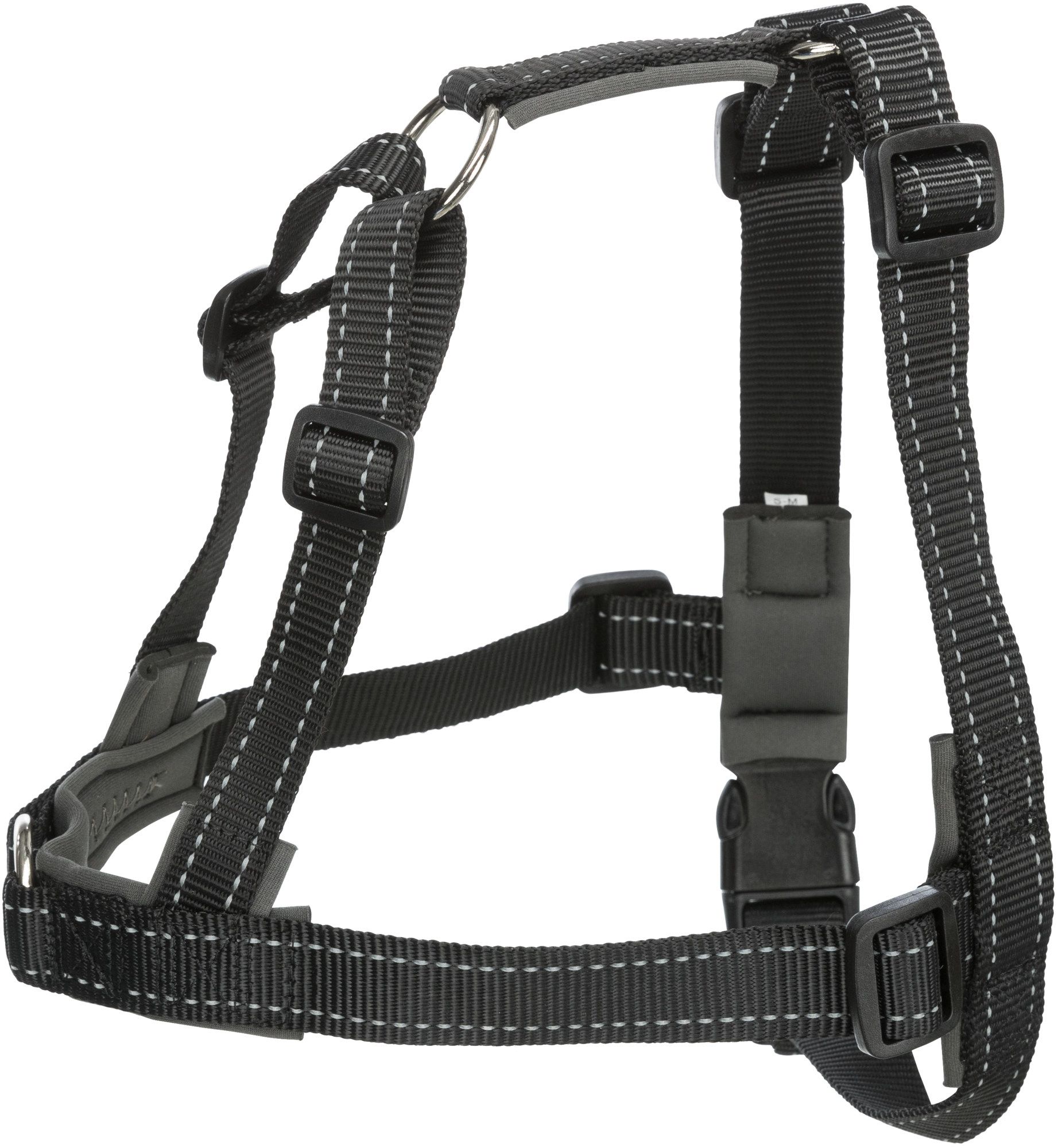Lead'n'walk Soft Treningssele S-M 45-70 cm/25 mm Svart