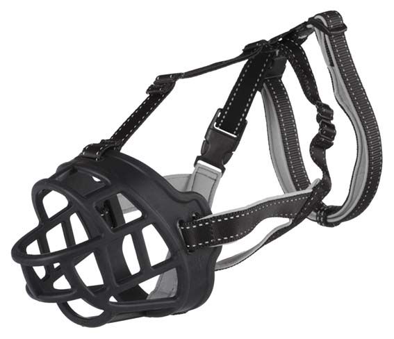 Munnkurv Muzzle Flex Silicon S Svart