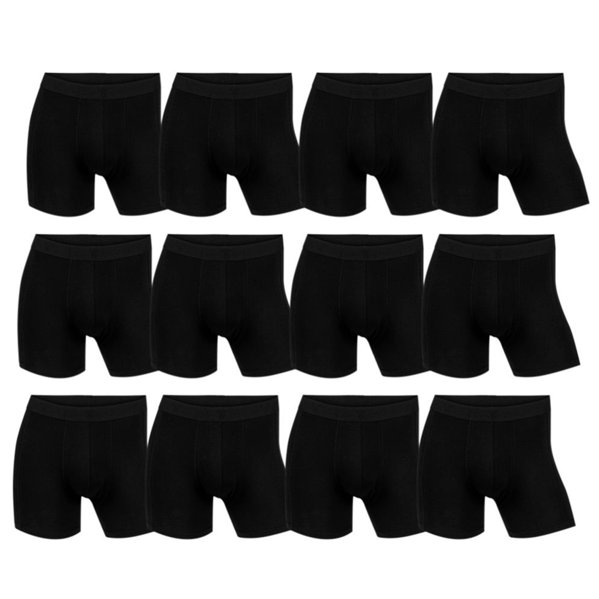 Boxer Basic Briefs 12-pk Black