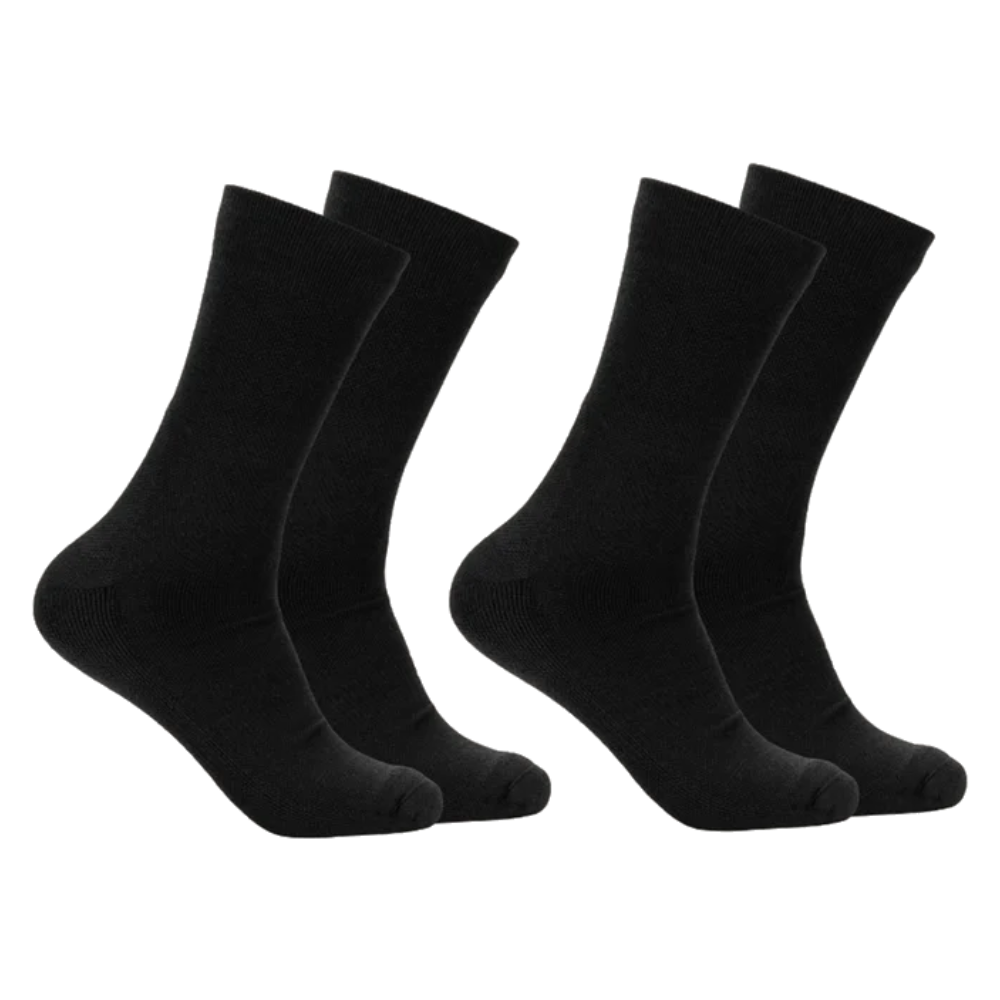 U Light Wool Sock 2-Pack Black B / Black B