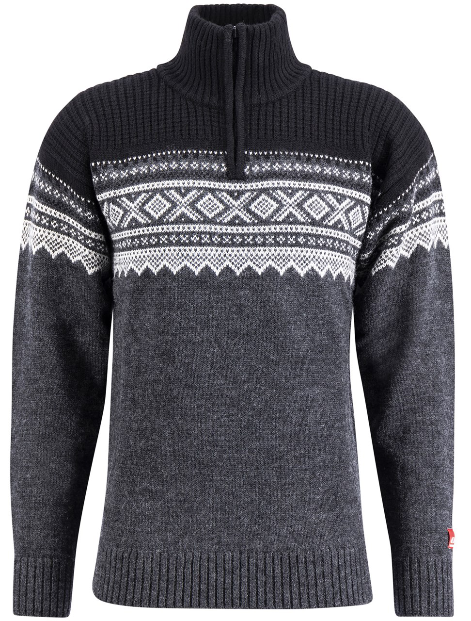 M's Marius Half Zip Charcoal Melange/Black/Vanilla
