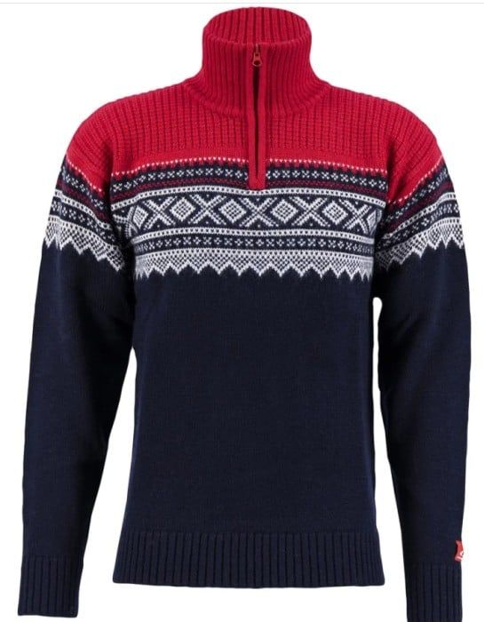 M's Marius Half Zip New Navy/Red/Vanilla