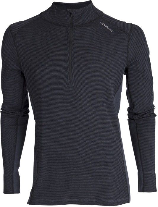M's Rav 100% Turtle Neck with Zip Black/Granite