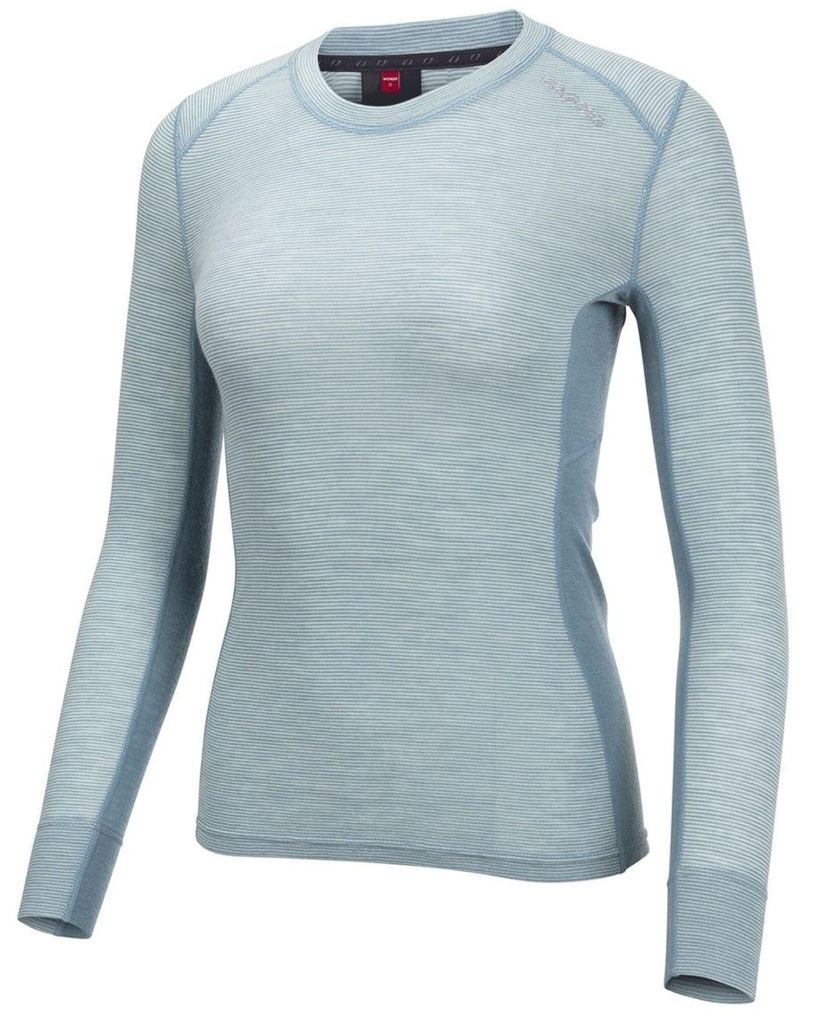 Rav 100% Round Neck Ws Smoke Blue/Hint of Mint