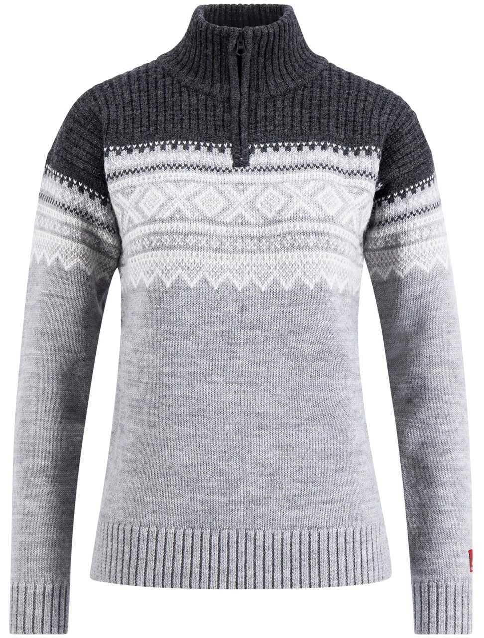 W's Marius Half Zip Grey Melange/Charcoal Melange/Vanilla