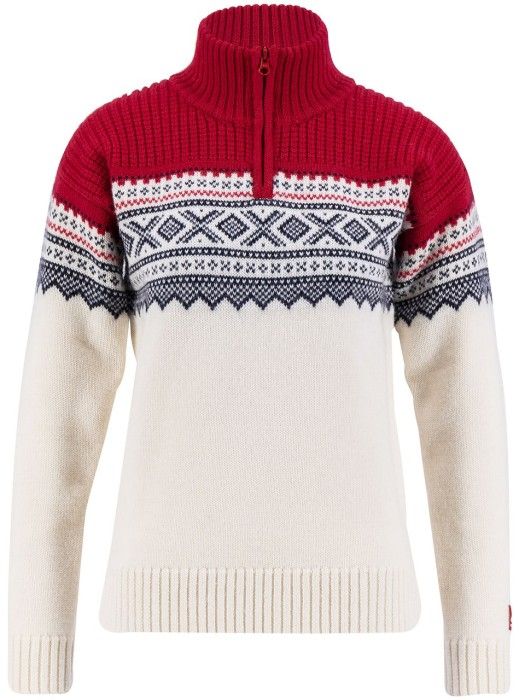 W's Marius Half Zip Vanilla/Ulvang Red/New Navy