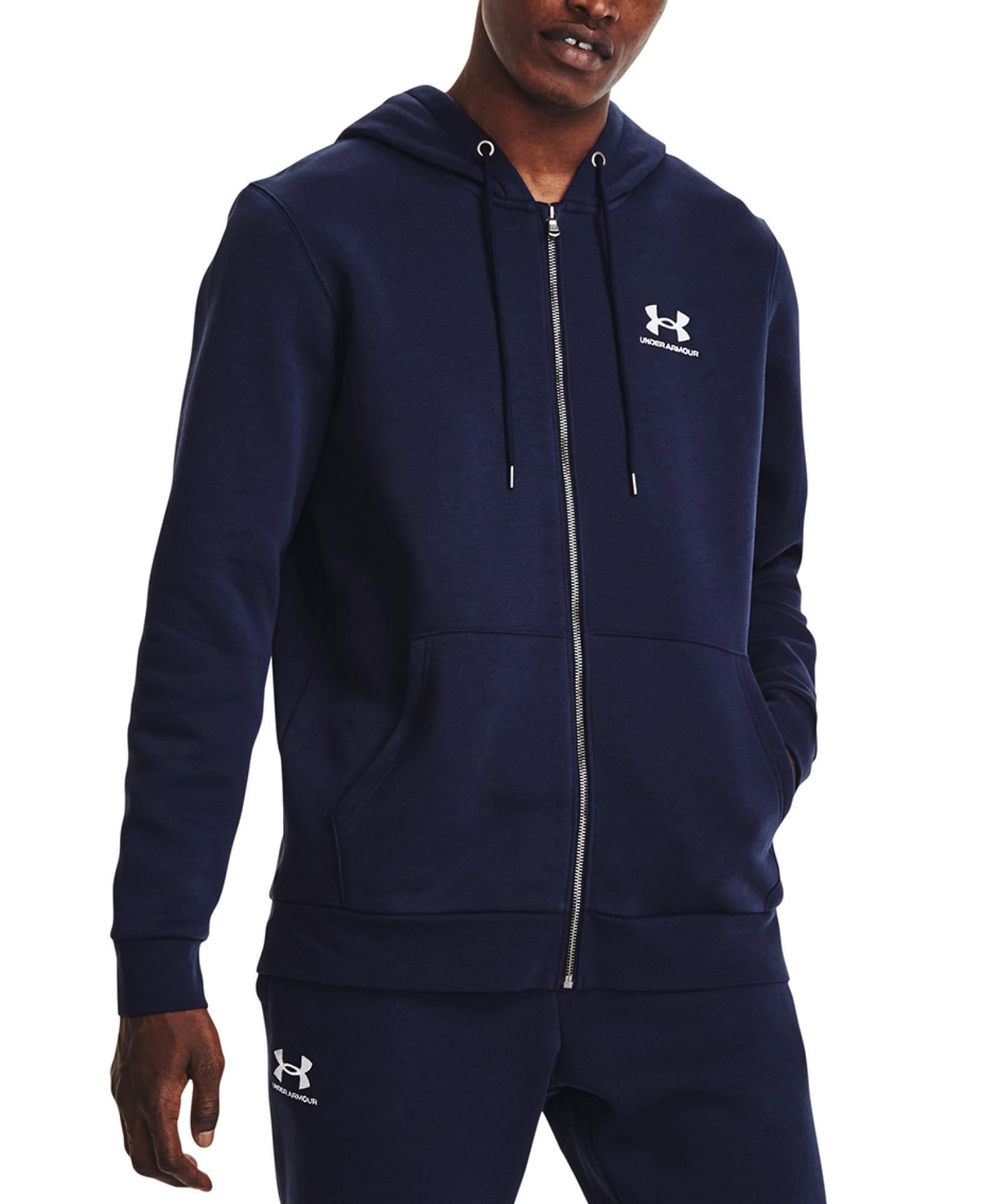 Essential Fleece FZ Hood Midnight Navy