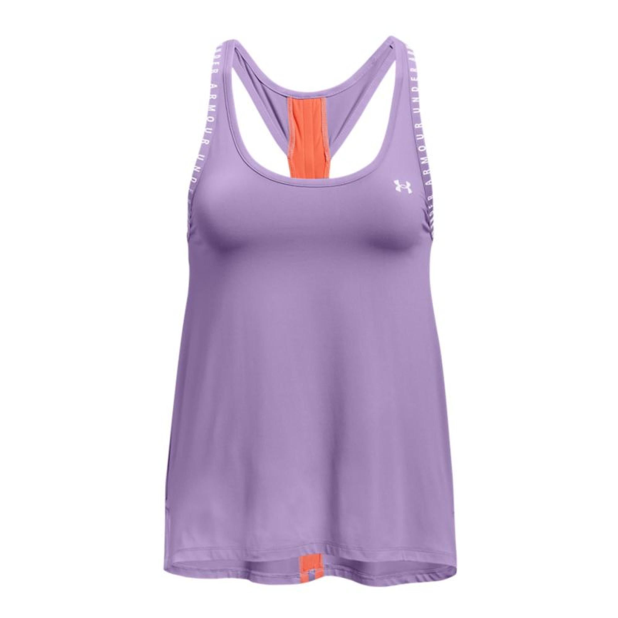 Knockout Tank Wmn Octane/Electric Tangerine/White