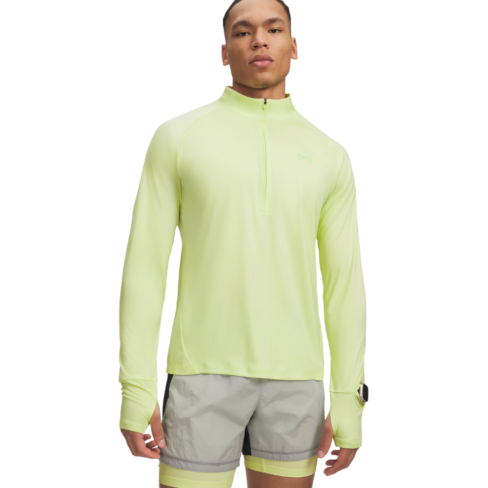 M Explor Trail Run 1/4 Zip Fade Green