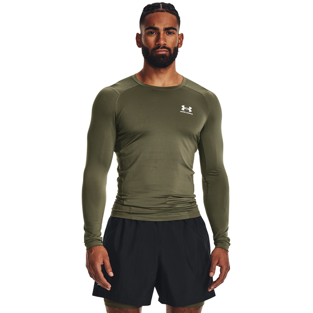 M's Heatgear Armour Comp Long Sleeve Marine Od Green