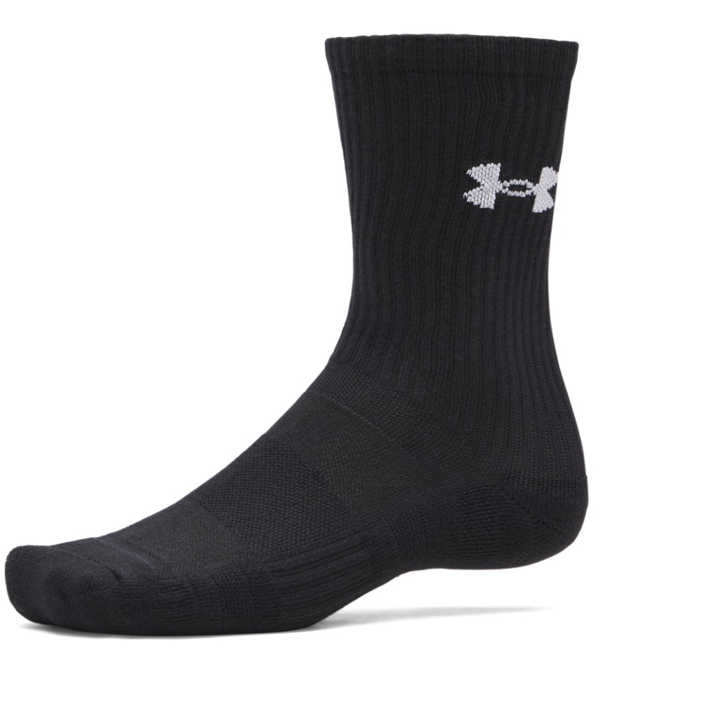 Performance Cotton 3P Crew Black