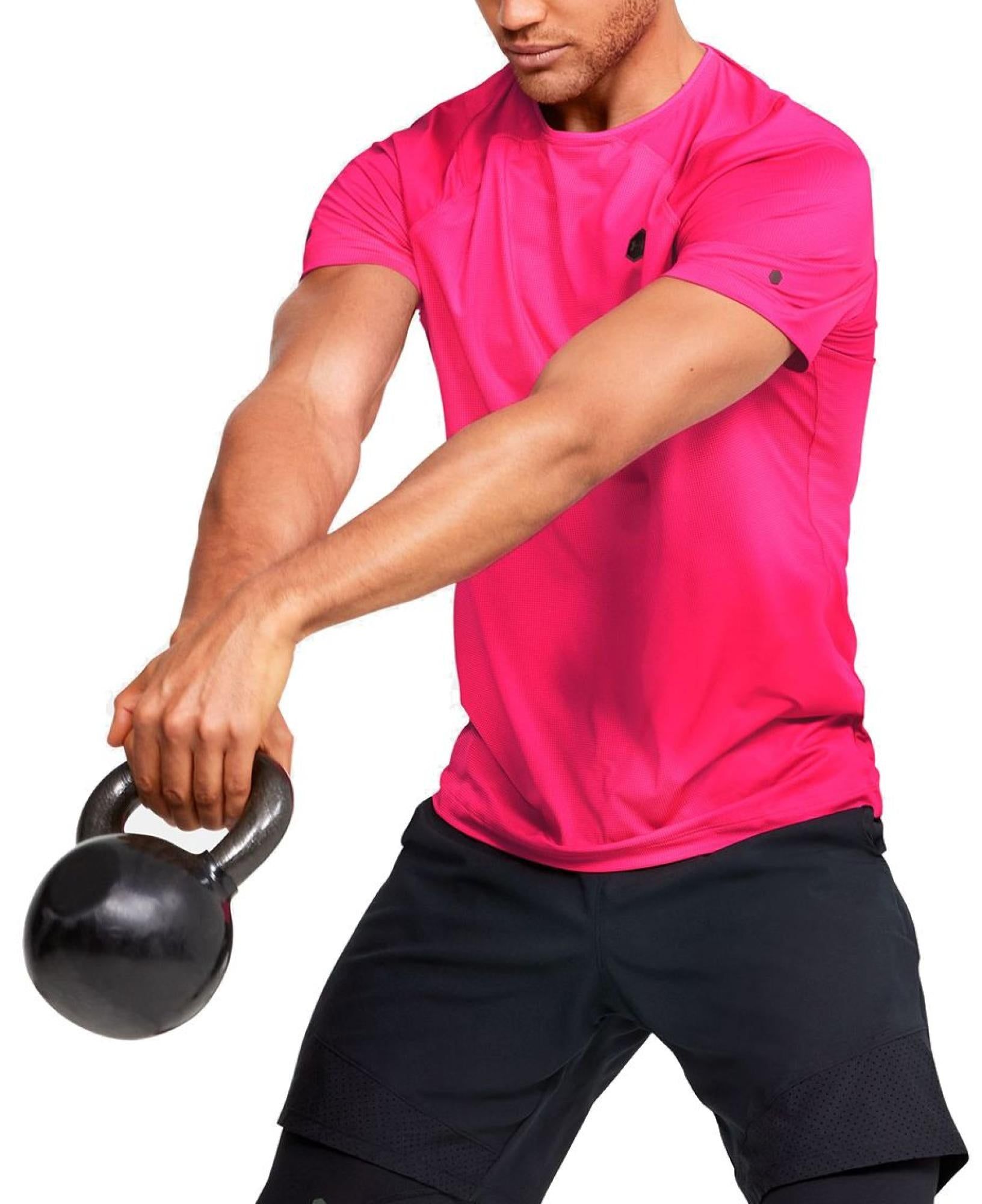 RUSH HeatGear Fitted Printed Pink Surge