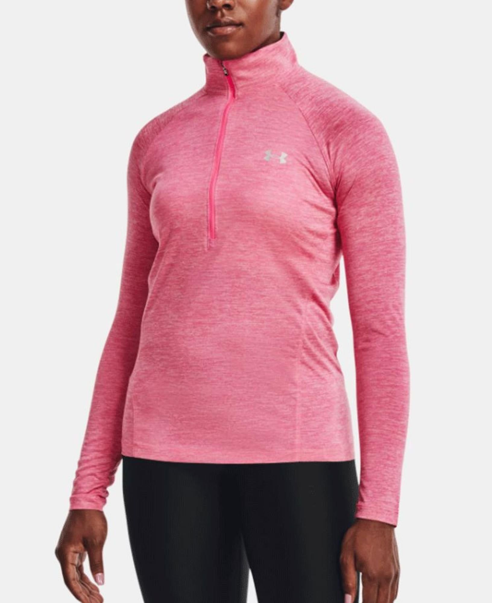 Tech 1/2 Zip - Twist Wmn Retro Pink/Metallic Silver