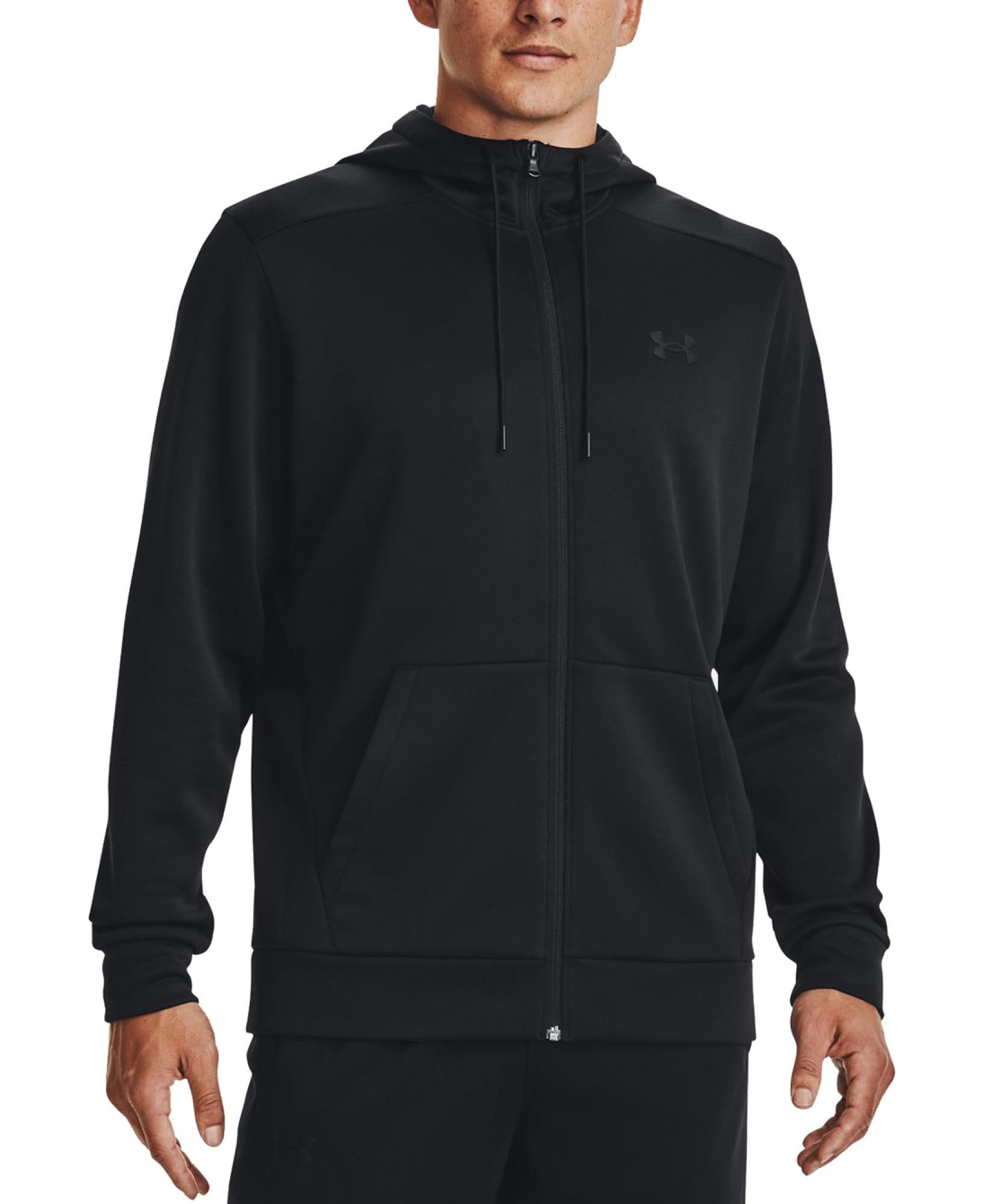 UA Armour Fleece FZ Hoodie Black