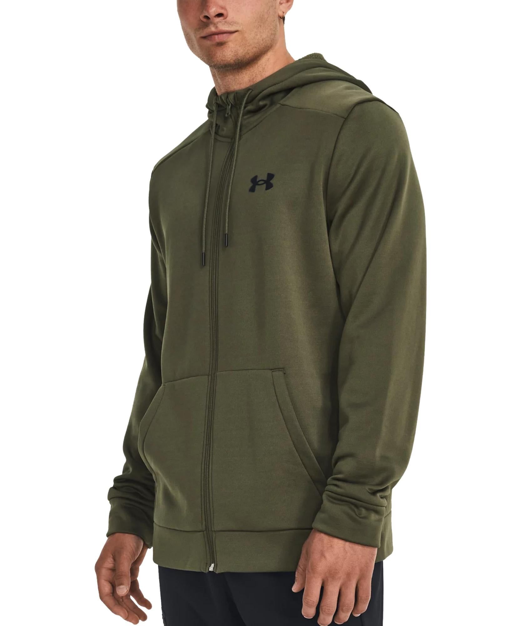 UA Armour Fleece FZ Hoodie Marine OD Green