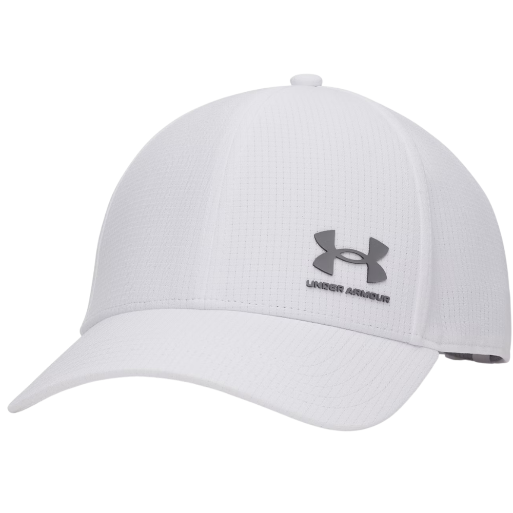 UA ArmourVent Low M's Adjustable Cap White