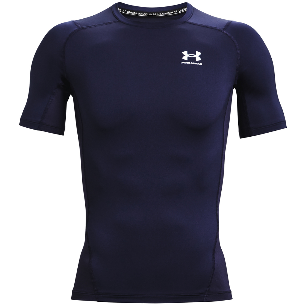 UA HG Armour Comp SS Midnight Navy