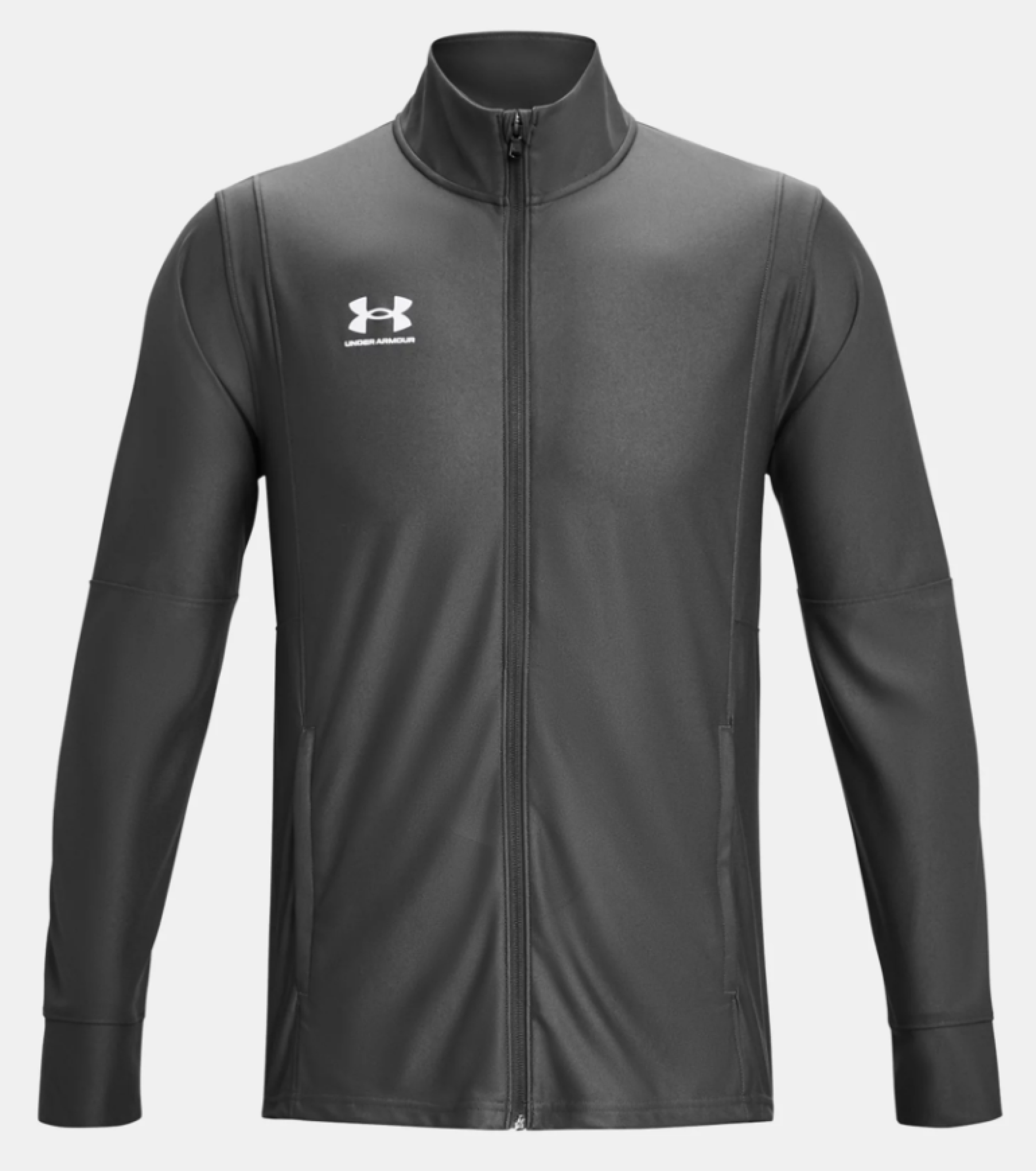 UA M's Ch. Track Jacket Castlerock Light Heather