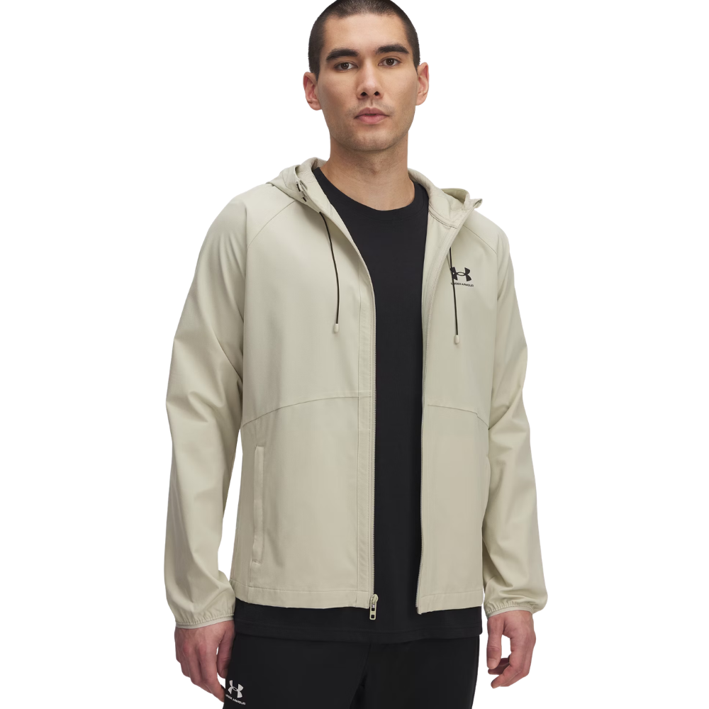 Ua Vibe Woven Jacket Khaki Base / Black