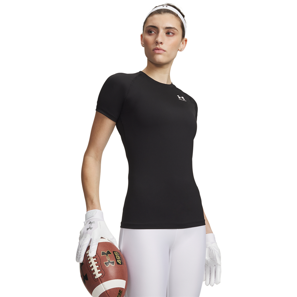 W's Heatgear Authentics Comp Short Sleeve Black