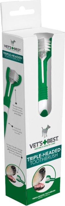 Triple-Headed Toothbrush