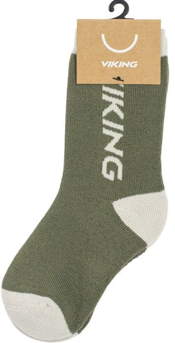 Play Wool Thermo Socks Kids Olive
