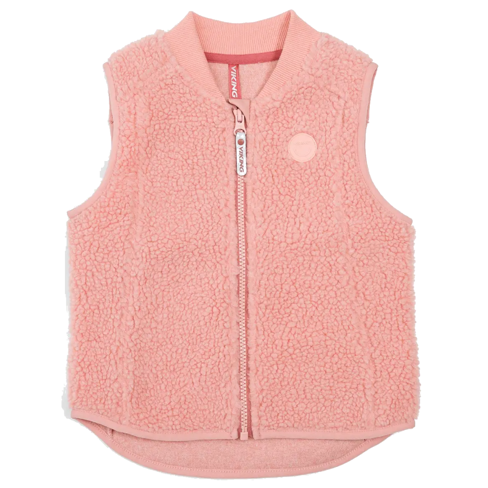 Playtime Pile Midlayer Vest Kids Light Pink