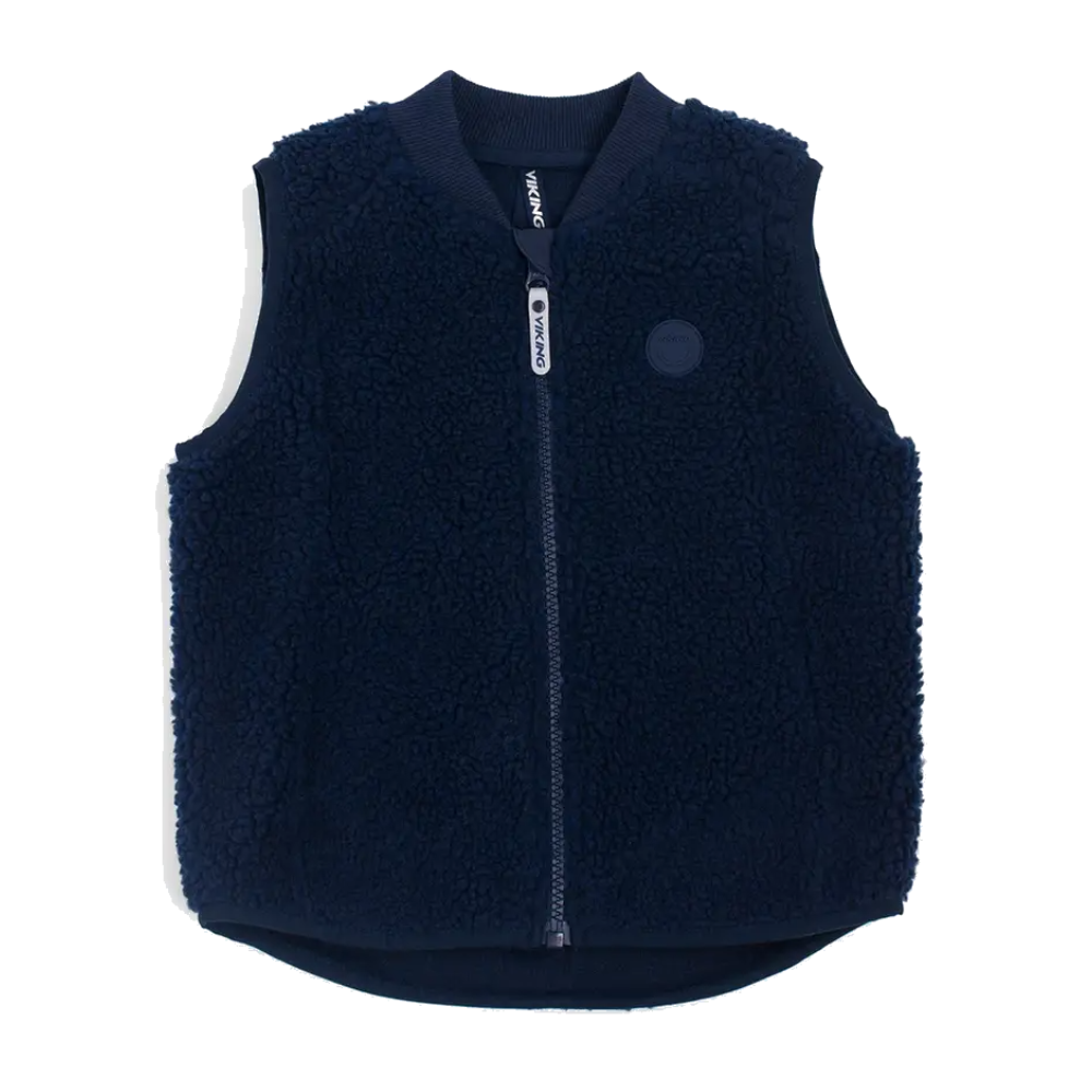 Playtime Pile Midlayer Vest Kids Navy