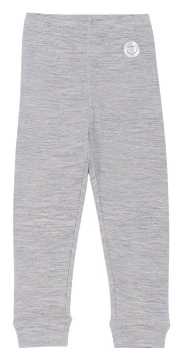 Soft Baselayer Merino Pants Kids Grey/Light Grey