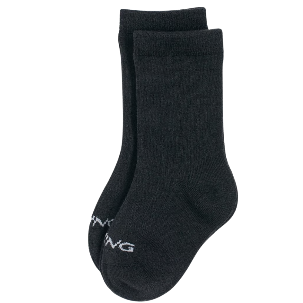 Toasty 2 Pack Wool Socks Kids Black